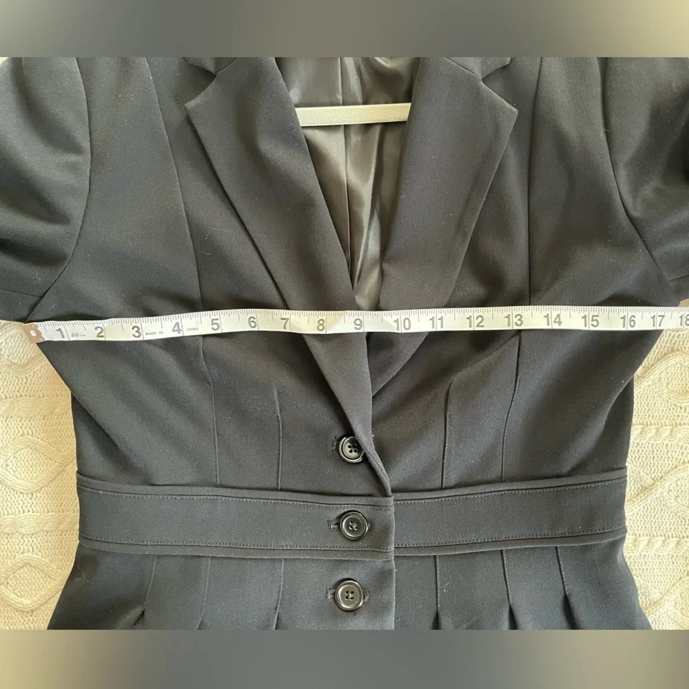 Elle Rich Black Tailored Blazer Jacket Women’s size 6 - Picture 12 of 14
